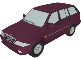 Daewoo Musso 3D Model