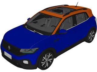 Volkswagen T-Cross (2019) 3D Model