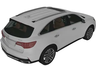 Acura MDX (2017) 3D Model