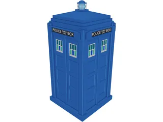 British Police Call Box 3D Model