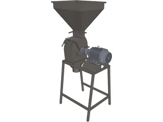 Grain Crusher 3D Model