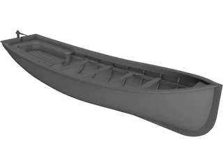 Canoe River 3D Model