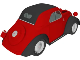 Fiat 500 Topolino (1936) 3D Model