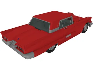 Ford Thunderbird (1958) 3D Model