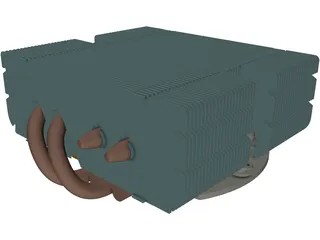 Noctua NH-L9X65 CPU Cooler 3D Model