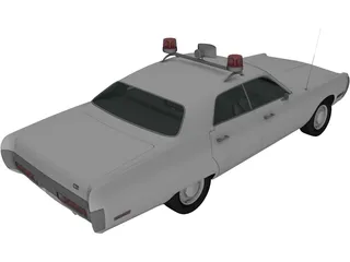 Plymouth Fury Police (1967) 3D Model