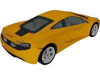 McLaren MP4-12C (2011) 3D Model