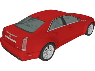 Cadillac CTS Sedan (2007) 3D Model