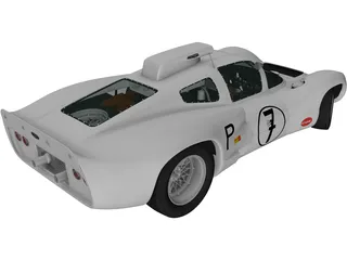 Chaparral 2D Race Car (1966) 3D Model