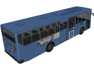 Daewoo Korea Bus 3D Model