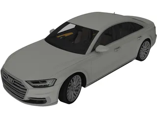 Audi A8 LWB (2018) 3D Model