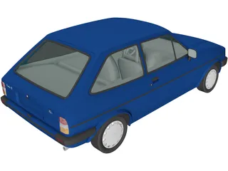 Ford Fiesta (1983) 3D Model
