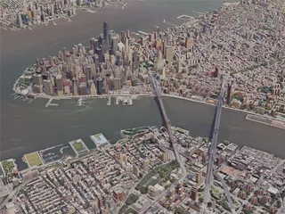 New York City, Manhattan, USA (2019) 3D Model