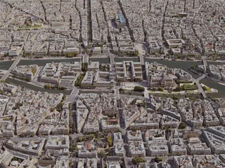 Paris City, France [24M] (2019) 3D Model