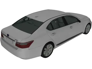 Lexus LS 600h [XF40] (2010) 3D Model