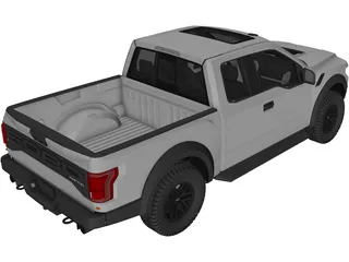 Ford F-150 Raptor (2017) 3D Model