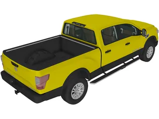 Nissan Titan XD Crew Cab (2016) 3D Model