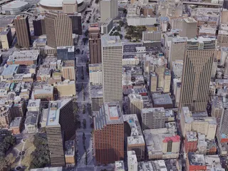 New Orleans City Downtown, USA (2019) 3D Model