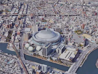 Osaka City, Japan (2019) 3D Model