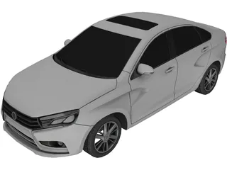 Lada Vesta 3D Model