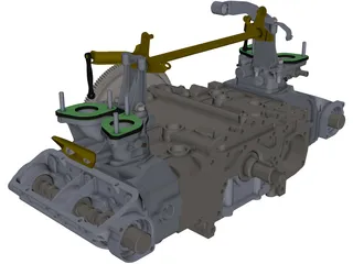 Alfa Romeo Boxer Engine 3D Model