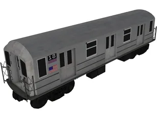 Subway Car 3D Model