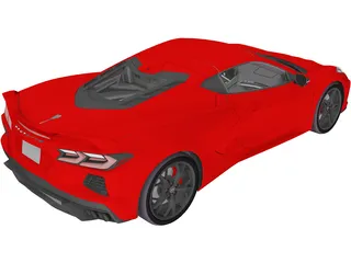Chevrolet Corvette Z51 (2020) 3D Model