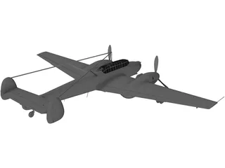 Messerschmitt BF-110 G-2 3D Model