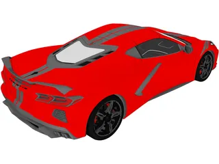Chevrolet Corvette C8 Stingray Z51 (2020) 3D Model