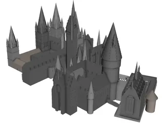 Hogwarts 3D Model