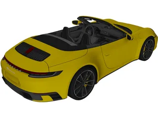 Porsche 911 Carrera 4S Cabriolet (2020) 3D Model