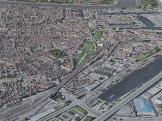 Antwerp City, Belgium (2019) 3D Model