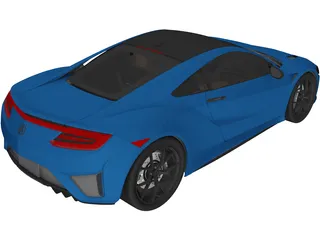 Acura NSX (2017) 3D Model