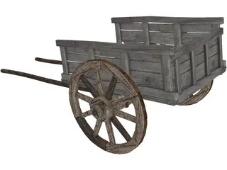 Horse Cart 3D Model