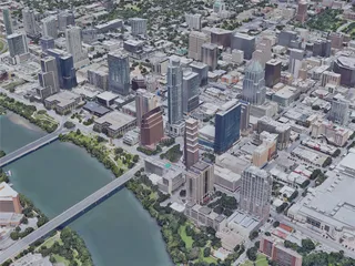 Austin City, TX, USA (2019) 3D Model