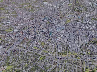 Birmingham City, UK (2019) 3D Model