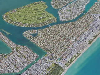 Miami Beach, FL, USA (2019) 3D Model