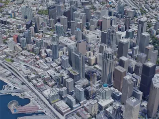 Seattle City, WA, USA (2019) 3D Model