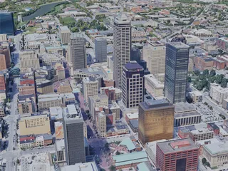 Indianapolis City, IN, USA (2019) 3D Model