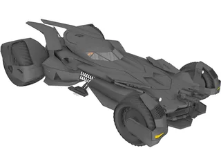 Batman Car 3D Model