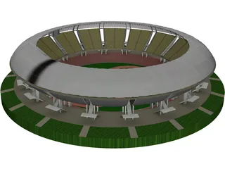 Soccer Stadium 3D Model