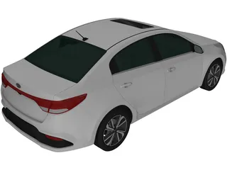 Kia Rio (2017) 3D Model