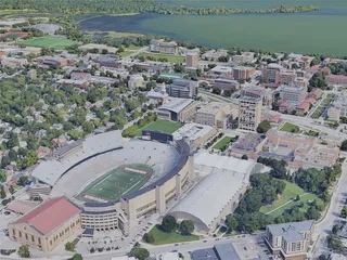 Madison City, WI, USA (2019) 3D Model