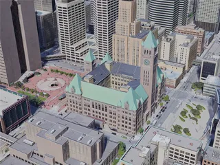 Minneapolis City, MN, USA (2019) 3D Model