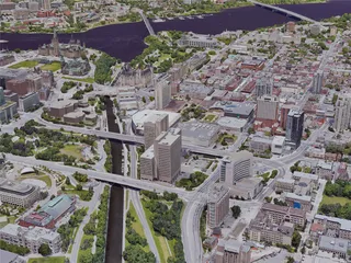 Ottawa City, ON, Canada (2019) 3D Model