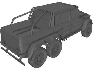 Mercedes-Benz G63 Brabus 6X6 3D Model