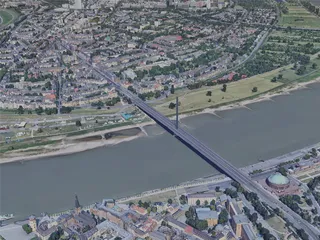 Dusseldorf City, Germany (2019) 3D Model