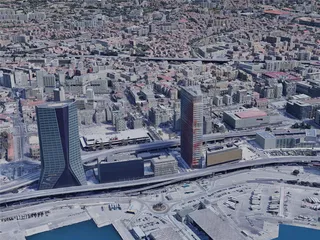 Marseille City, France (2019) 3D Model