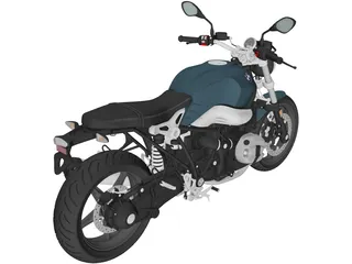 BMW R nineT Pure (2018) 3D Model