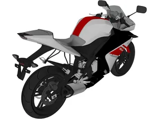 Yamaha YZF-R125 (2011) 3D Model